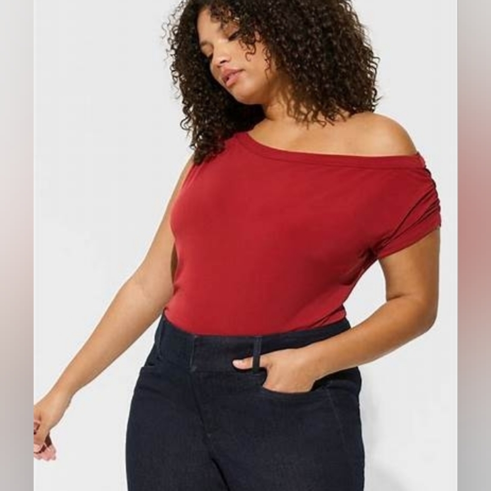 Torrid Off Shoulder Knit Top